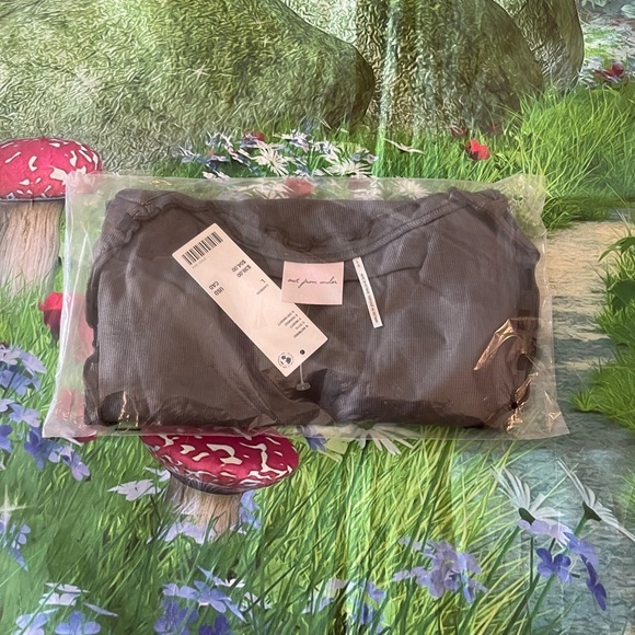 UO Out From Under Sweet Dreams Long Sleeve Top, Grey, Large, NWT - Picture 5 of 7